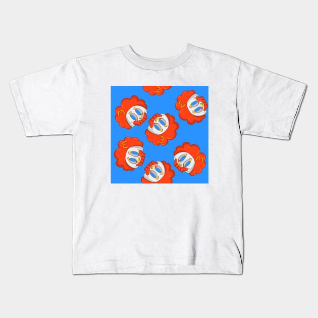 Zkull series: Zonald McZ Pattern Kids T-Shirt by geep44